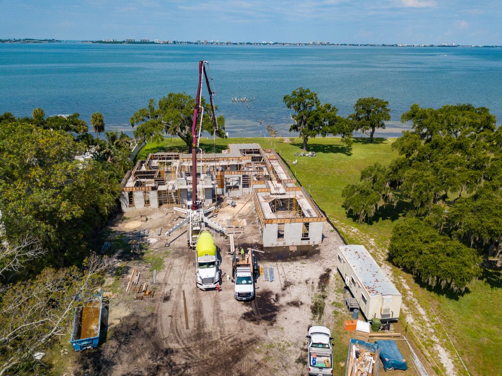 Waterfront Home Construction